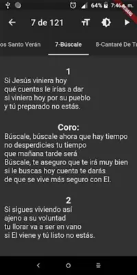 Himnario Cristiano Evangélico android App screenshot 9