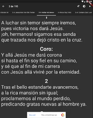 Himnario Cristiano Evangélico android App screenshot 3