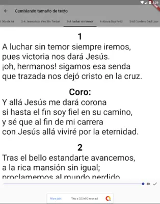 Himnario Cristiano Evangélico android App screenshot 4